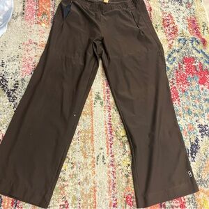 Lucy Athletic Wide-Leg Pants Womens Large Brown Pull On  Lucy Flex Gym
